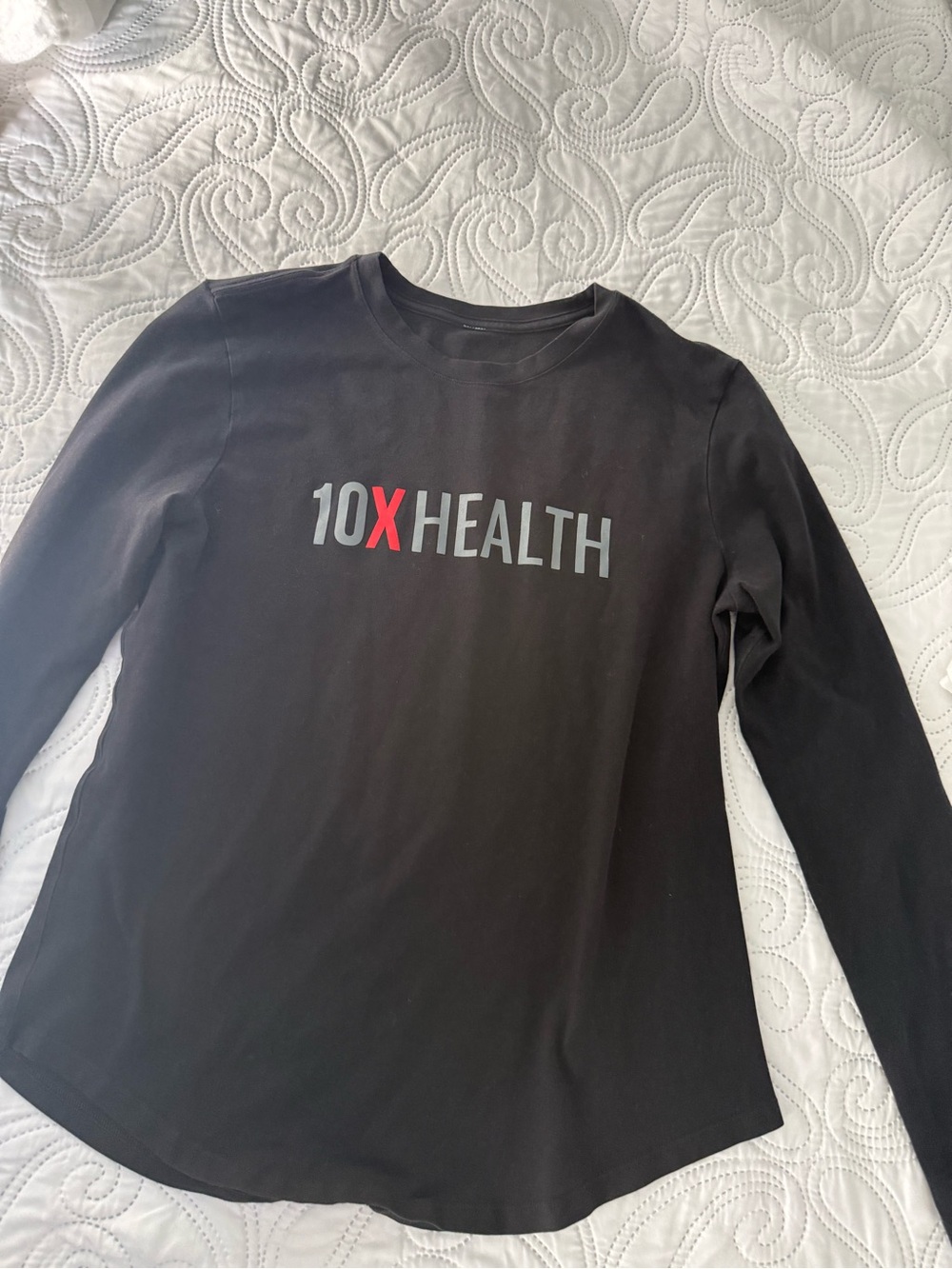 10X Health Black Long Sleeve Logo Tee Lululemon